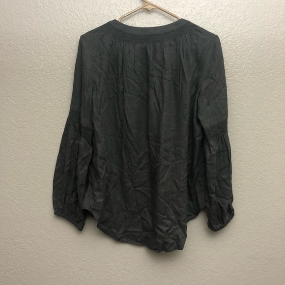 NWT LOFT‎ Petites Women’s V-Cut Charcoal Tunic Medium Petite - Picture 2 of 5